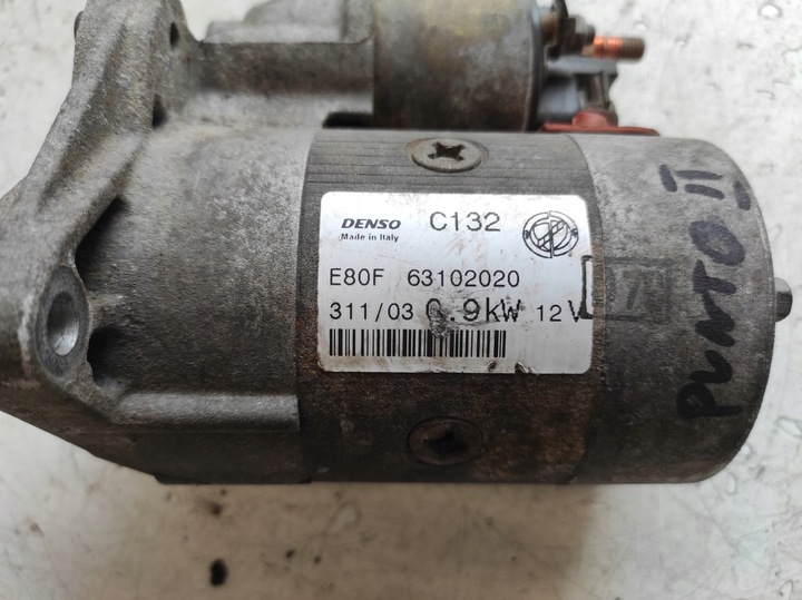 фото №5, Fiat punto ii 2 99- 1.2 16v стартер 63102020