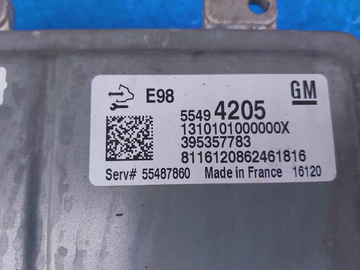 фото №7, Запчастини | zafira c блок керування комп'ютер двигуна 2.0 cdti b20dth 55494205