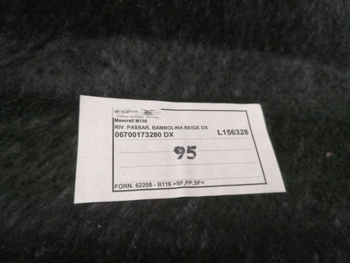 фото №12, Maserati quattroporte vi m156 luggage cover 670080221 trunk trim