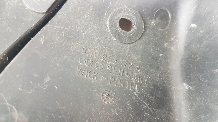 фото №3, Audi tt 8n0 защита заглушка стойка 8n0853172a