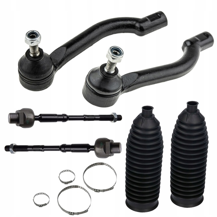 фото №1, Наконечник важіль x2 стрижень x2 + захист x2 nissan qashqai x-trail t31 koleos