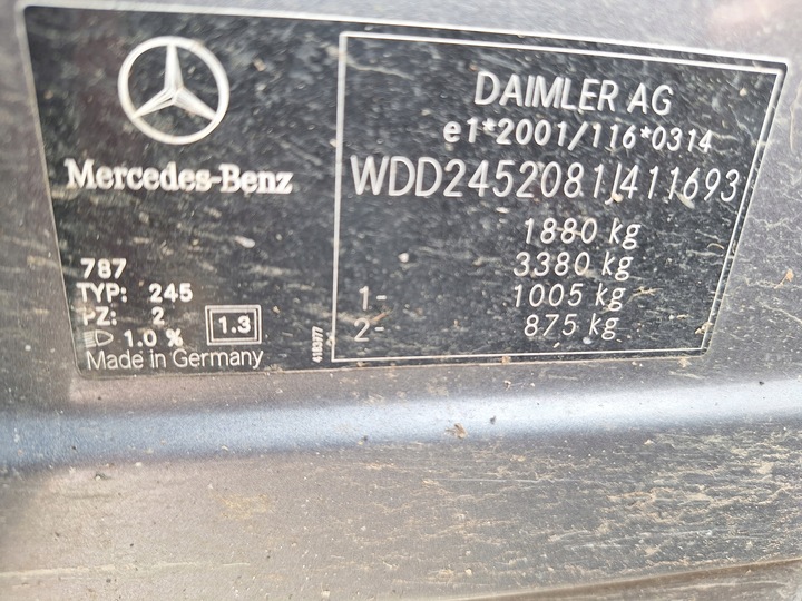 фото №11, Mercedes w169 w245 cdi a-klasa b-klasa коробка передач коробки передач автомат cvt 722800