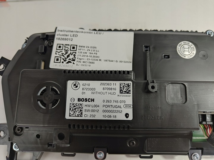 фото №7, Bmw 1 f40 2 f44 спидометр приборы led live cockpit bez hud 8723303 0263745070