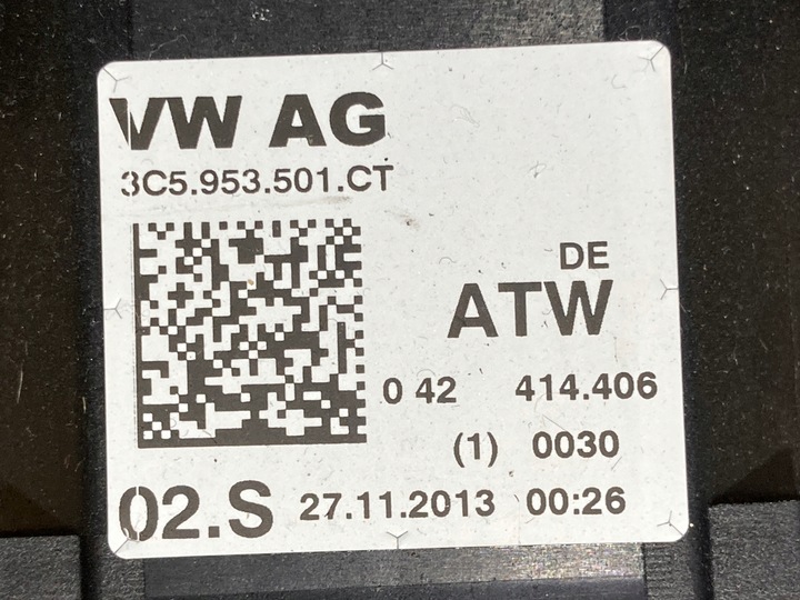 фото №5, Лента подрулевые рычаги vw passat b7 cc 5k0953569as