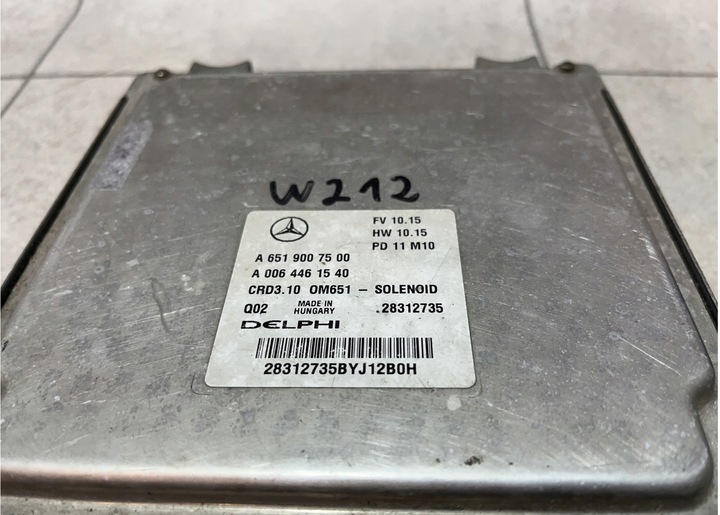 фото №5, Mercedes w212 2.2cdi набор стартовый компьютер bdb
