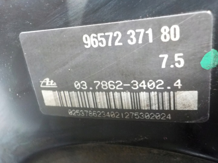 фото №5, Peugeot 407 2006r. 2.0 hdi підсилювач насос гальмівна 9657237180
