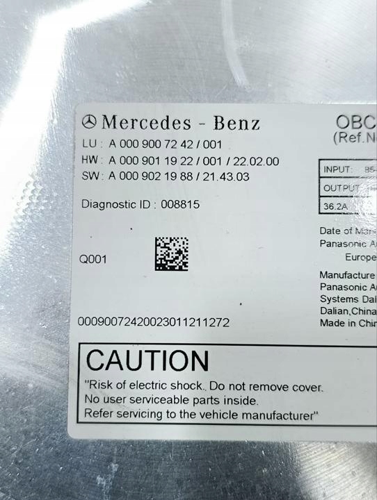 фото №11, Инвертор з блок розжига ксенона mercedes-benz eqe suv 2024 a0009007242