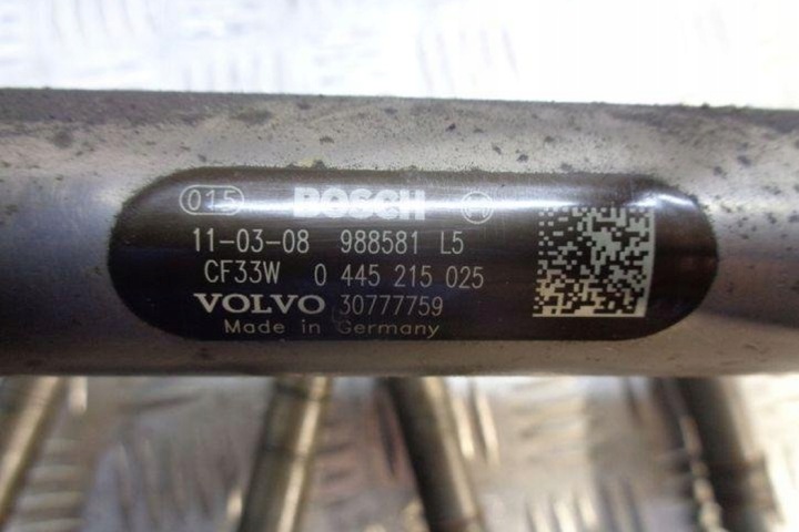 фото №8, Комплект форсунок volvo s60 i 31272690 2.4l дизель 120kw 2011