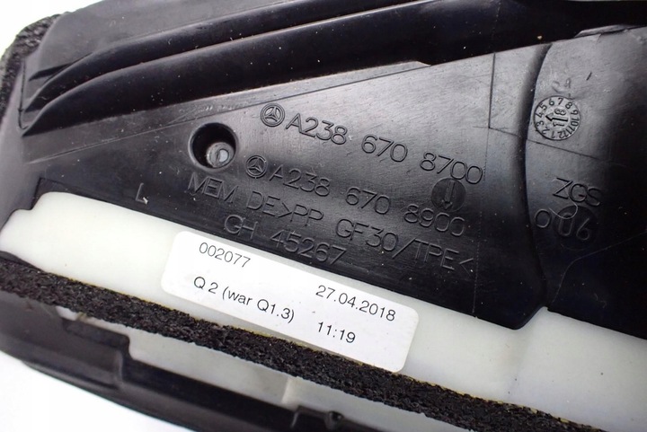 фото №5, Стекло треугольник дверь левый зад mercedes e-klasa c238 купе 18r