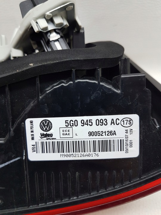 фото №8, Vw golf vii лампа зад задняя левая w крышка 5g0945093