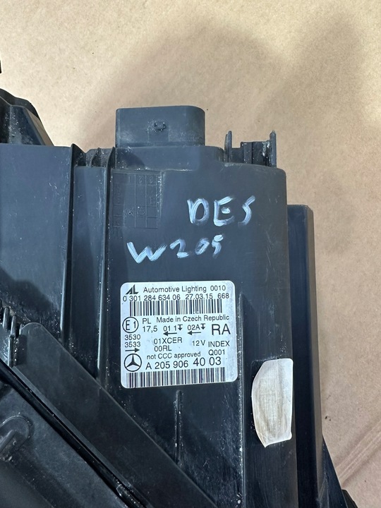 фото №6, Лампа праві перед, права передня, фара led, mercedes c w205 des