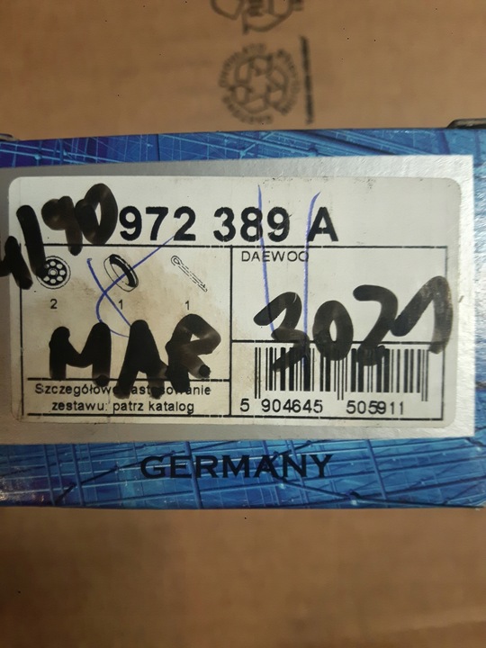 фото №1, Optimal 972389 набор подшипник колёса daewoo nexia