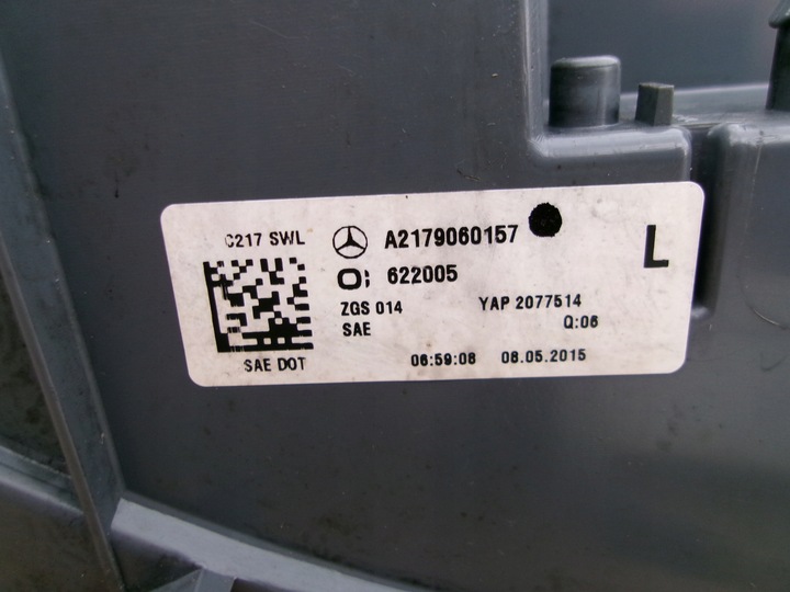 фото №4, Лампа ліва зад задня led mercedes w217 купе amg 14-17