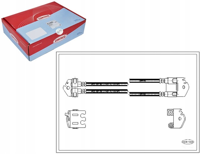 фото №1, Corteco шланг гальмівний гнучкий ford