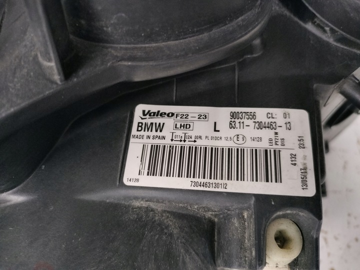 фото №9, Лампа левая фара bmw 2 f22 f23 купе cabrio ксенон led некорректируемый