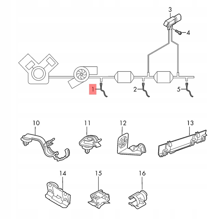 фото №4, Лямбда-зонд передний катализатор vw audi seat skoda es21181-12b1 delphi
