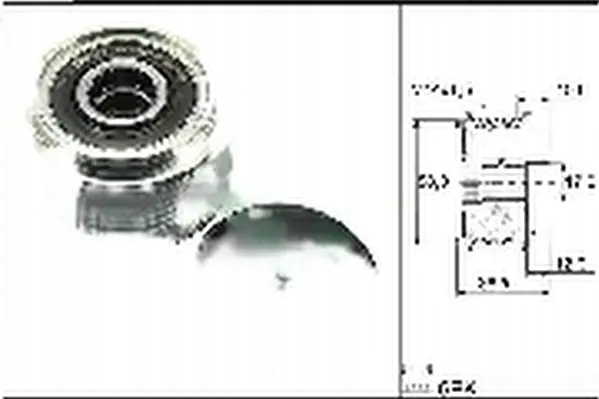 фото №1, Зчеплення генератора колесо пасове 535 0303 10 ina