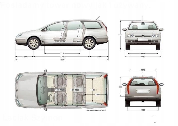 фото №4, Рейлинги крышные рейлинг правый peugeot 308 универсал sw 07-12r