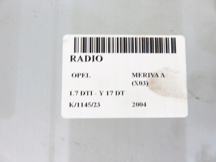 фото №11, Радіо opel meriva a 13190855