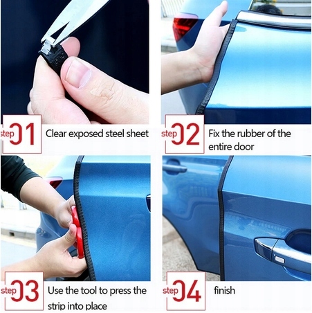 фото №13, Армована прокладка захист краю двері автомобіля