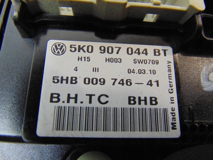 фото №8, Панель керування кондиціонера vw golf vi 5k0907044bt
