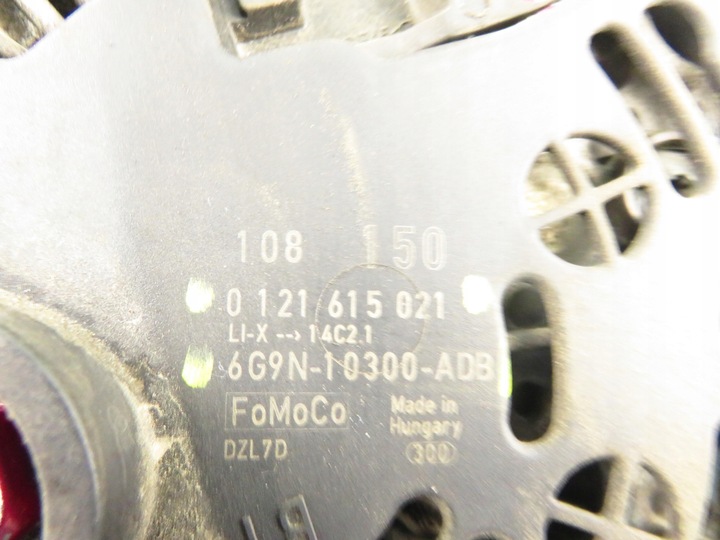фото №10, Генератор ford s-max i wa6 2.2 tdci - knwa 6g9n10300adb 0121615021