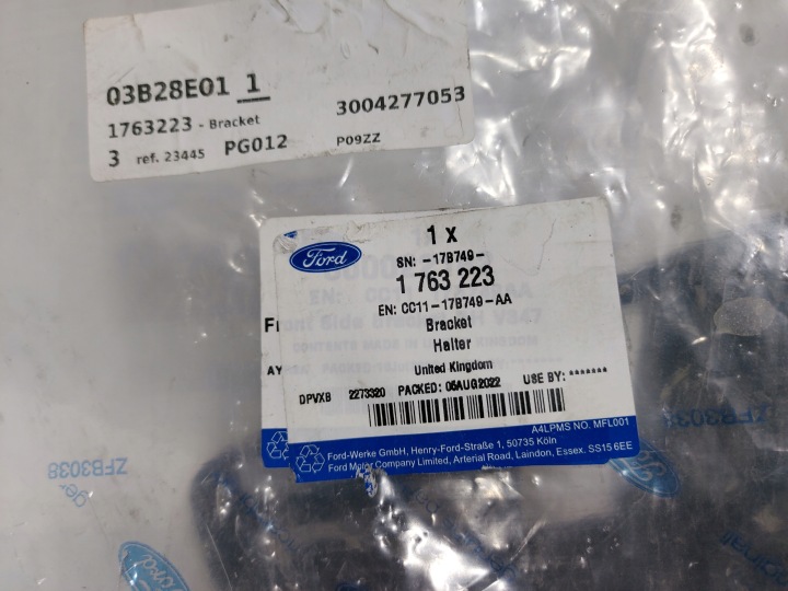 фото №8, Ford transit mk6 06-14 кріплення кронштейн   бампера праве перед
