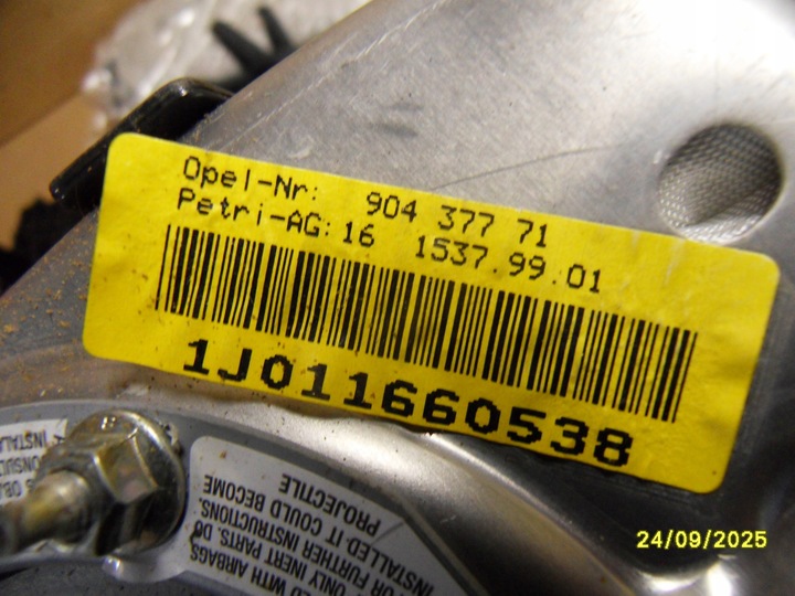 фото №13, Подушка подушка безопасности водителя opel 90437771