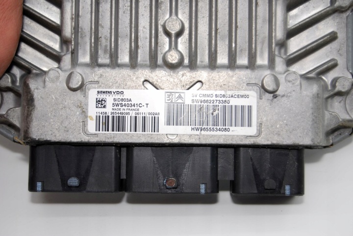 фото №7, Блок керування двигуном (ебу, комп'ютер двигуна) ecu peugeot citroen 2,0 hdi sw9662273380 sid803a