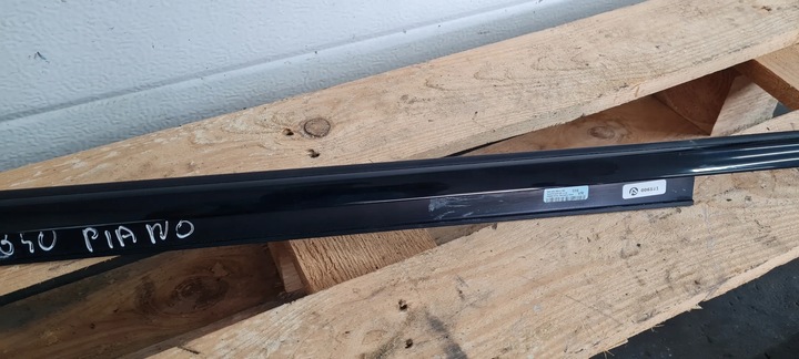 фото №12, Sq5 q5 рестайлинг планка дверь накладка правая sline перед чёрная 8r0853284h