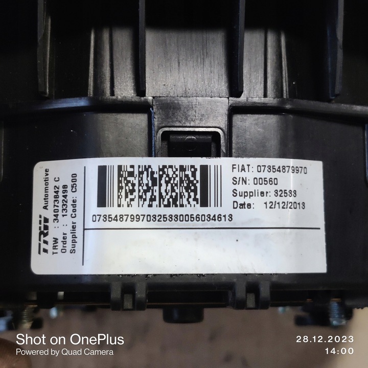 фото №4, Подушка водія подушка безпеки citroen jumper 7354879970 06-