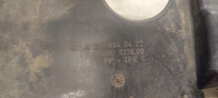 фото №6, Підкрилок перед передні праві mercedes w209 2,7 cdi