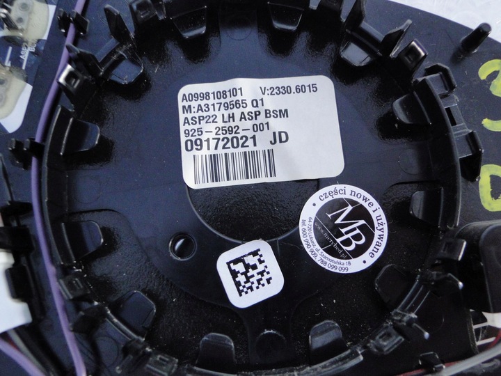 фото №9, Mercedes eqe 295 eqs 297 вкладка скло дзеркало ліві фотохромний мертве pola