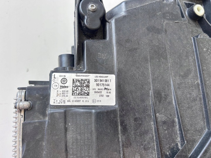 фото №9, Vw passat b8 рестайлінг 3g1 фара ліва перед 3g1941081 t оригінал