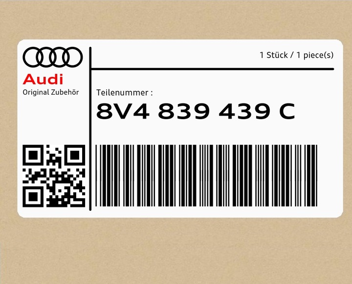 фото №1, Направляющая стёкла левая audi a3 rs3