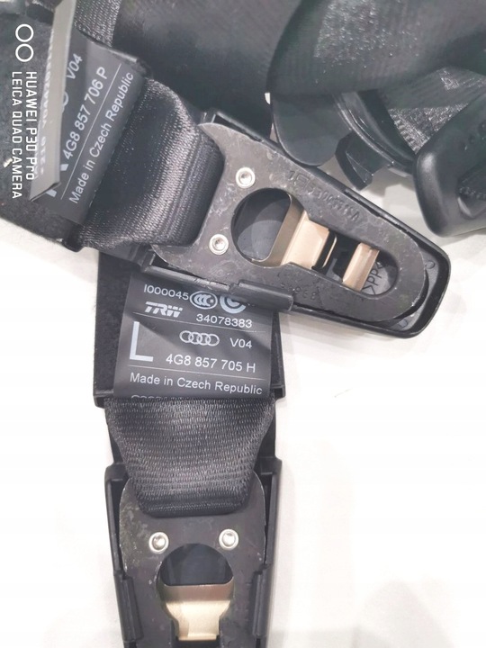 фото №8, Audi a6 c7 a7 c7 передні ремені безпеки 4g8880741 заводський нове