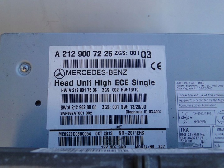 фото №6, Mercedes w212 радіо дисплей cd a2129007225