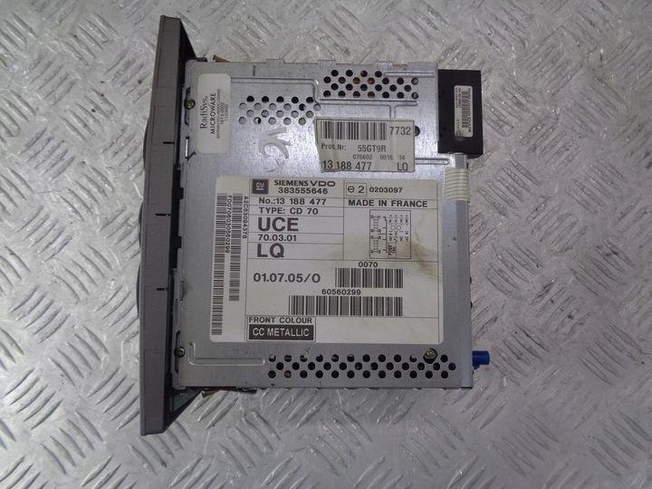 фото №3, Радіо радіопрогравач заводський cd навігація opel vectra c 02-08 13188477 cd70