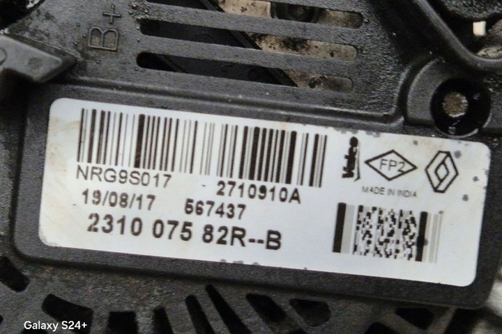 фото №9, Генератор dacia sandero ii 231007582r 0.9l бензин 2018