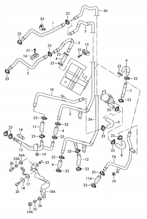 фото №9, Шланг труба воды audi q7 4l vw touareg 7l6819925f