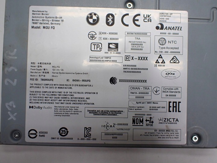 фото №10, Навігація навігація радіо дисплей панель 5a7d556 5a42087 bmw x3 g01 23r