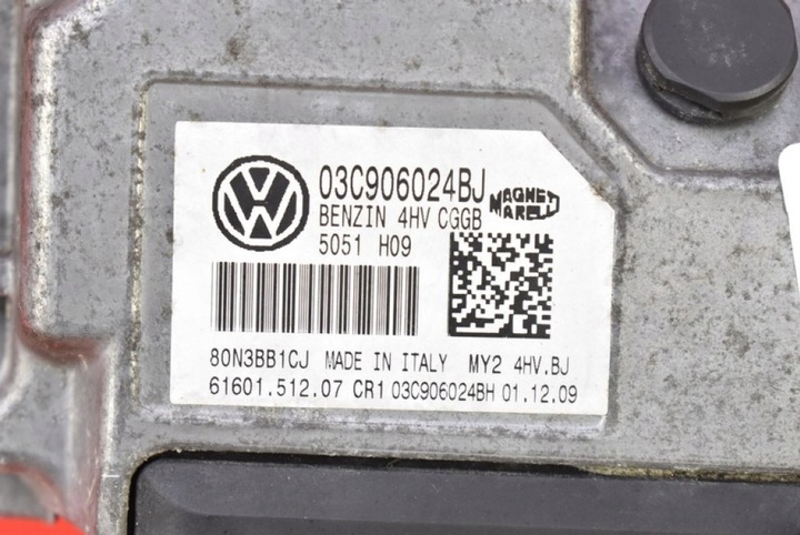 фото №9, Блок керування комп'ютер двигуна 03c906024bj vw polo 5 v 1.4 16v 86 km 09-17