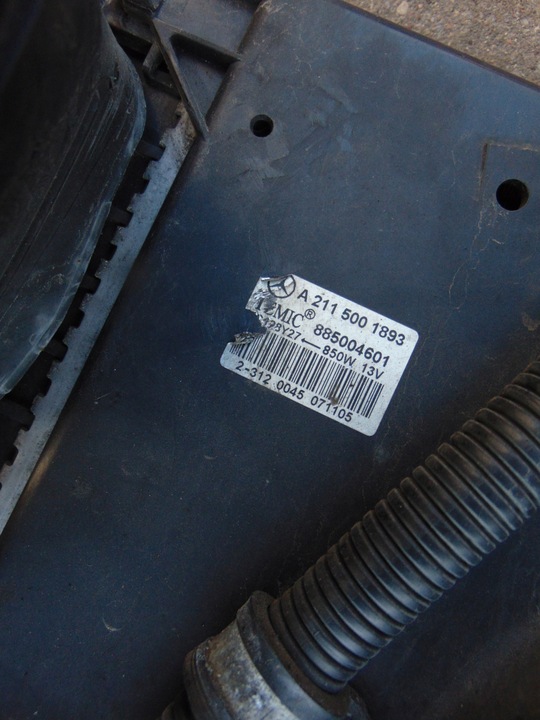 фото №11, Радіаторів води кондиціонера вентилятор kpl mercedes e клас w211 3.0cdi v6