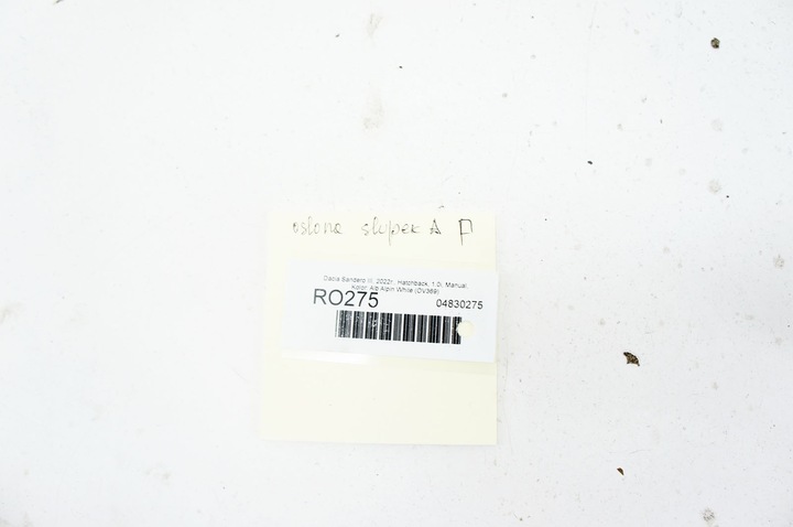 фото №5, Ro275 dacia sandero iii спинка стойка правый перед