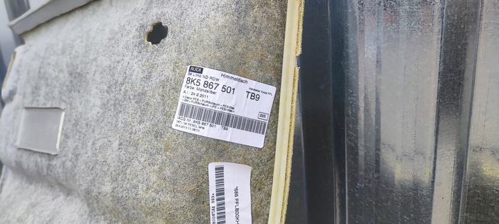 фото №14, Потолок audi a4 b8 sedan 8k5867501 tb9
