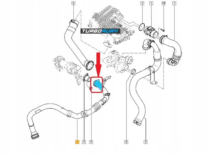 фото №7, Набор ремонтный do шланг interccoolera renault kangoo 1.5 dci 8200324183