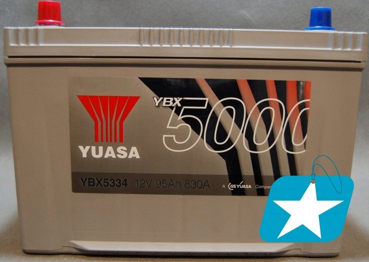 YUASA YBX5334 АКУМУЛЯТОР 95AH 830A L+