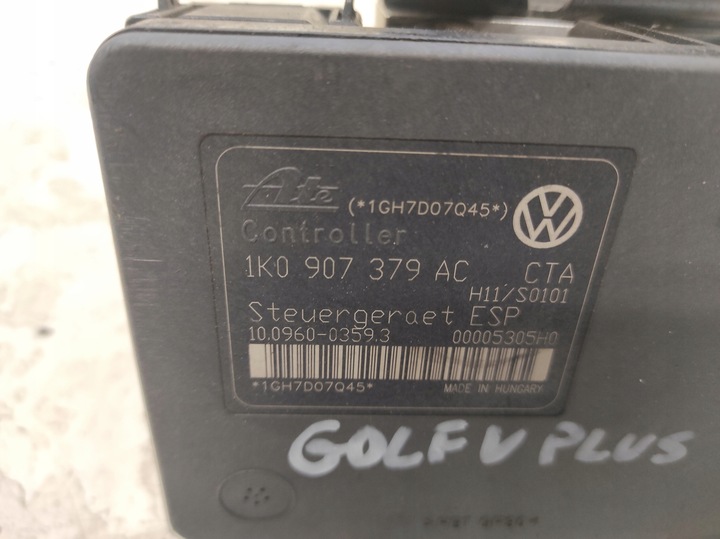 фото №5, Vw golf v plus 05- 1.6 насос abs 1k0907379ac 1k0614517ae