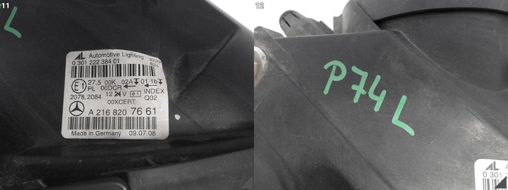 фото №12, Mercedes cl c216 amg 63 06-10 ксенон лампа чёрная