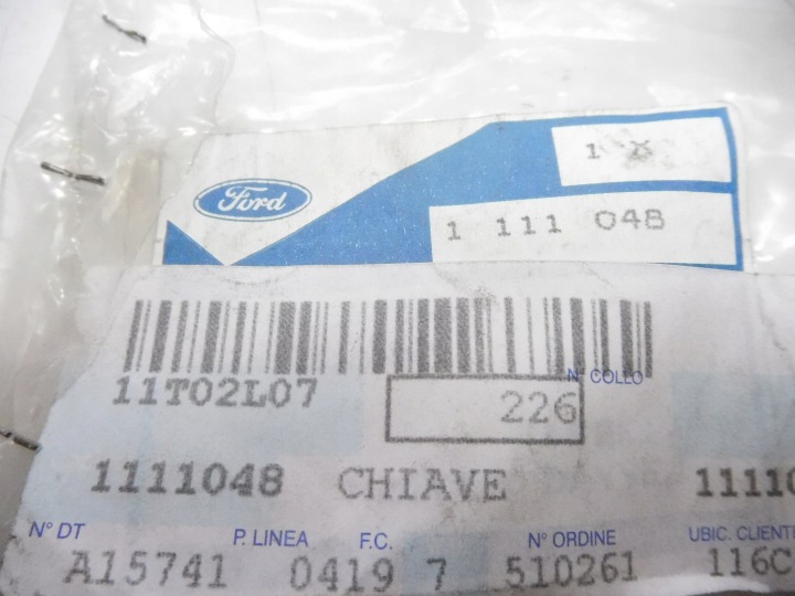 фото №7, Ключ surowy ford galaxy 00-06 oem номер 1111048
